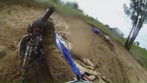 Thumper Track 450 GoPro Dirt Bike Crash   Wipeouts Another Rider!