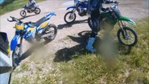 Painful KX450F Dirt Bike Wheelie Crash