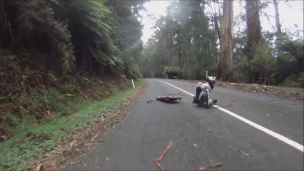 High Speed Road Luge Crash - Team Brutality