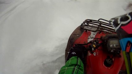 ATV Donuts On Ice