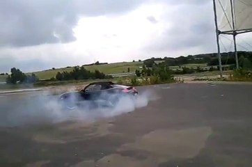 Porsche Boxster Spyder Burnout