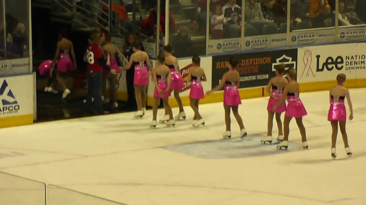 CEFSC PreJuv IceStars - Milwaukee Admirals intermission - Feb 2014