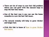 How To Grow Thicker Hair Naturally