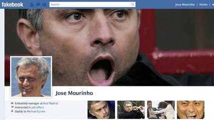 Video: Jose Mourinho mocks Wayne Rooney on his Fakebook account*