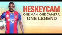 Emile Heskey cam: shooting practice at Newcastle Jets