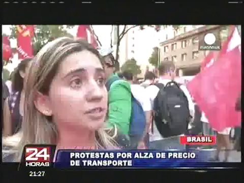 Brasil: Alza de pasaje del transporte público generó violentos enfrentamientos