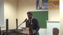 municipales Avranches 2014 - discours du candidat David Nicolas - réunion publique 07/02/2014