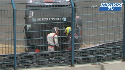 Crash FIA European Truck Racing Smolensk 2013