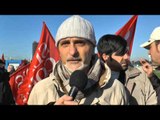 Pomigliano (NA) - Protesta alla Fiat in ricordo di operaio suicida -2- (07.02.14)