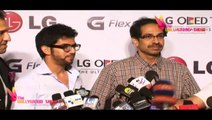 Shiv Sena Party Chief Uddhav Thackeray & Son Aditya Thackeray visit at LG G Flex Smartphone Launch