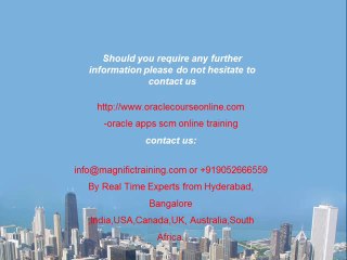 oracle apps scm Online Training in Alaska
