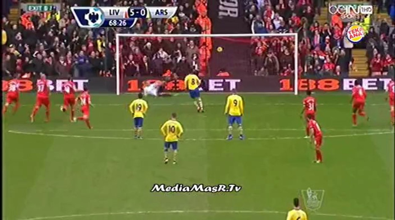 هدف الارسنال الاول في ليفربول - الاسبوع 25 - تعليق رؤوف خليف - 8/2/2014
