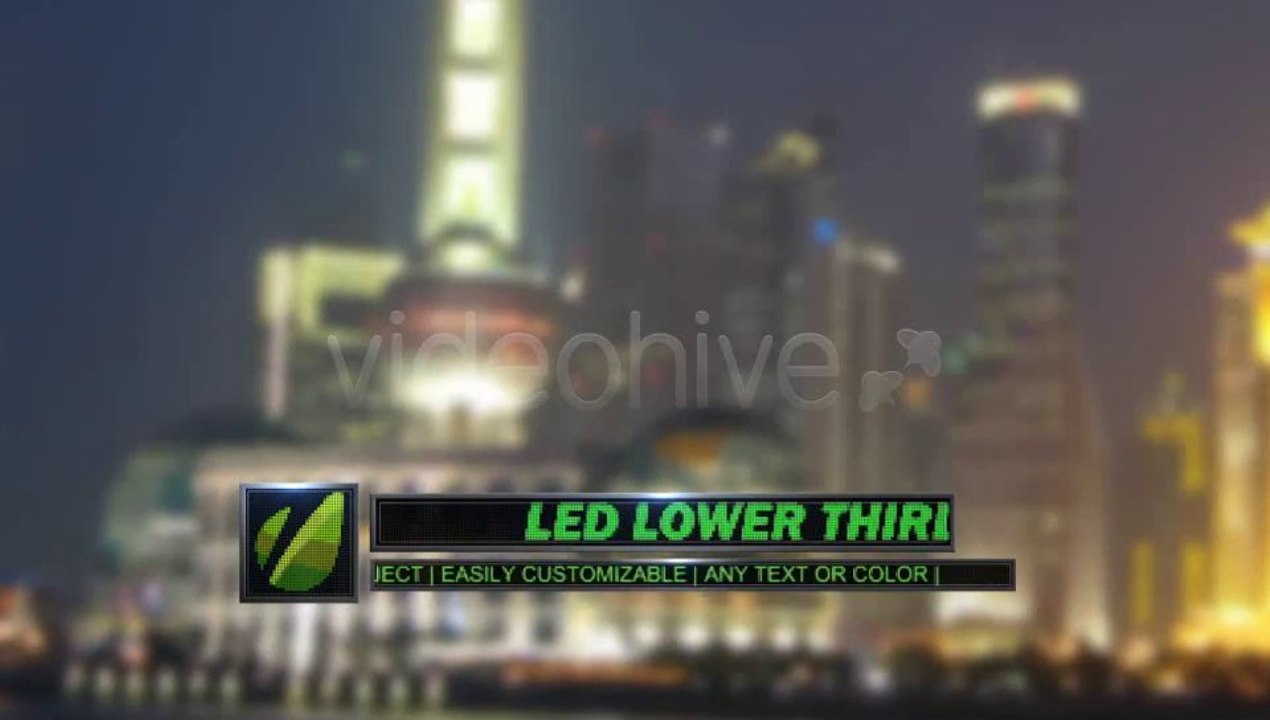 LED Lower Third - After Effects Template