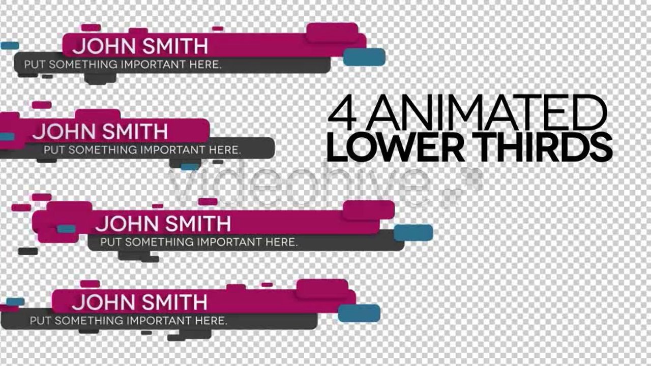 Floating Lower Thirds - After Effects Template