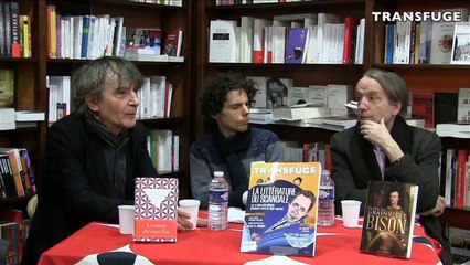 Hubert Haddad et Patrick Grainville. Une rencontre organisée par le magazine TRANSFUGE à la librairie Les guetteurs de vent, Paris 11.
