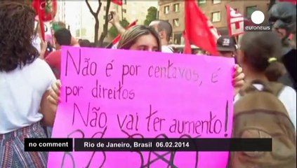 Violente manifestation à Rio