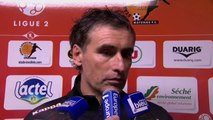 Conférence de presse Stade Lavallois - Dijon FCO (0-0) : Philippe  HINSCHBERGER (LAVAL) - Olivier DALL'OGLIO (DFCO) - 2013/2014