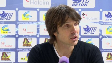 Conférence de presse US Créteil - Clermont Foot (2-0) : Jean-Luc VASSEUR (USCL) - Régis BROUARD (CF63) - 2013/2014