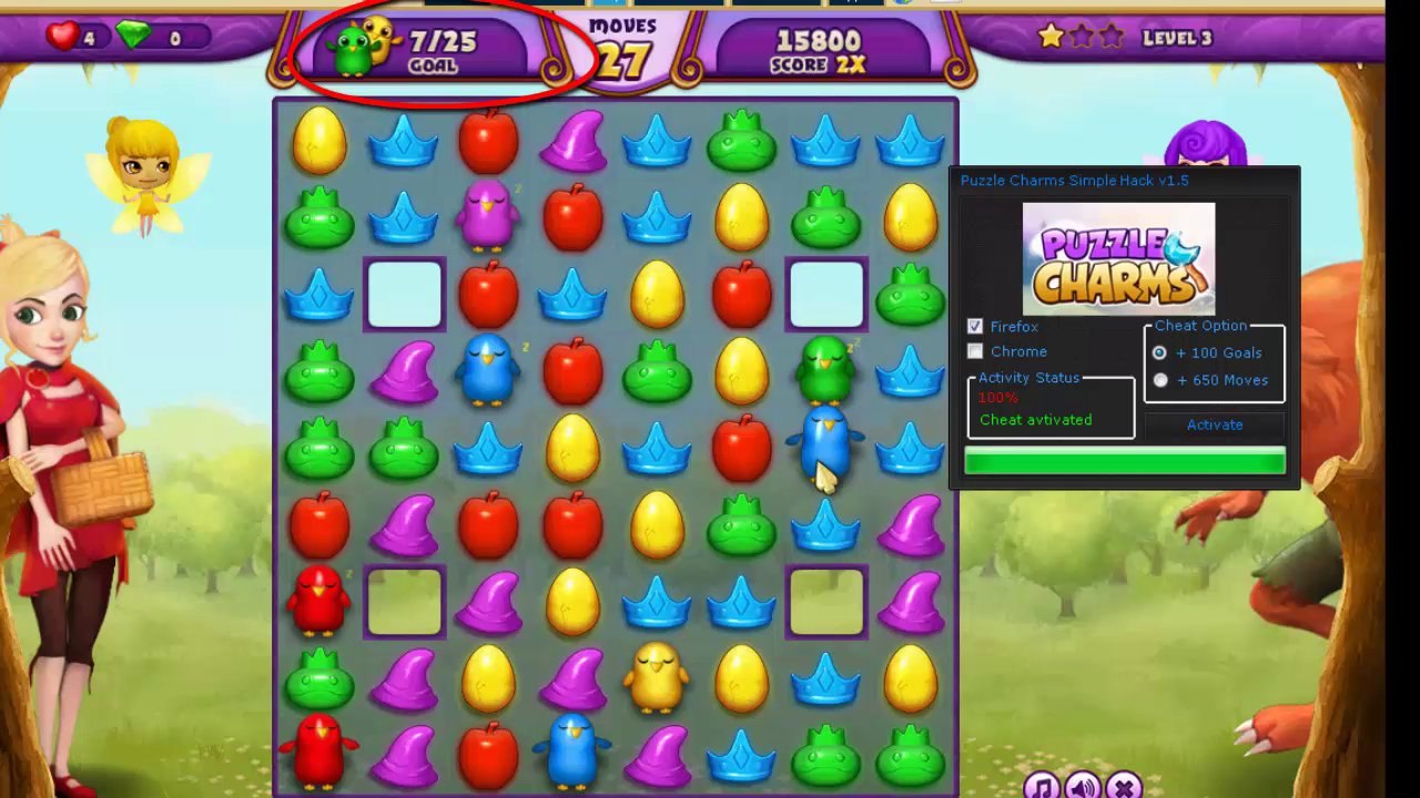 Puzzle Charms - Simple Cheat /Hack 2014 (No Surveys)