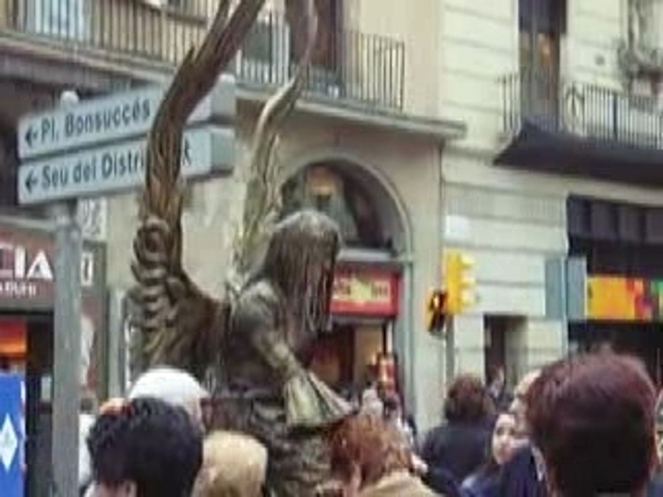 Animation de rue à las ramblas