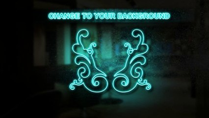 Neon Logo on the Wall - After Effects Template