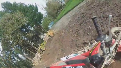 Dirt Bike Accident - Rider Misses The Jump!
