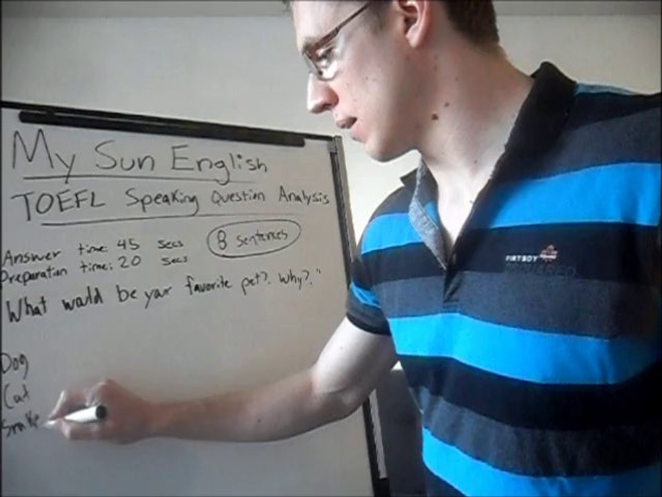 TOEFL Speaking Question Analysis - MySunEnglish ( English lesson)