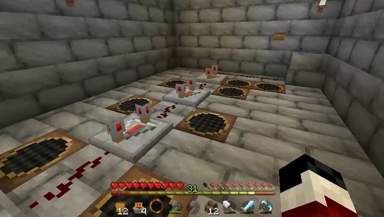 Tackle⁴⁸²⁶ Minecraft (1.6.4) #10 - การซ่อน Button, Lever แบบlnw