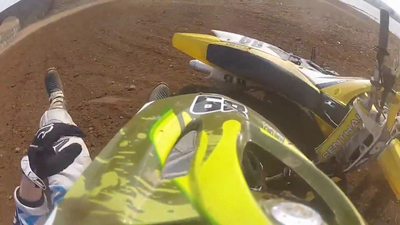 Motocross GoPro Racing At Nixons Corner   Crash