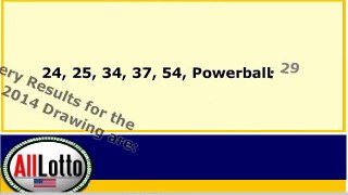 Powerball Lottery Drawing Results for February 8, 2014