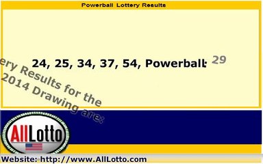 Powerball Lottery Drawing Results for February 8, 2014
