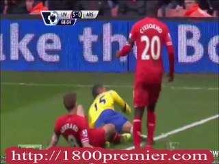 คลิปไฮไลน์ ฟุตบอลพรีเมียร์ลีก อังกฤษ 2014-2-8 ลิเวอร์พูล 5 - 1 อาร์เซนอล