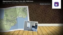 Appartement F3 à louer, Foix (09), 500€/mois