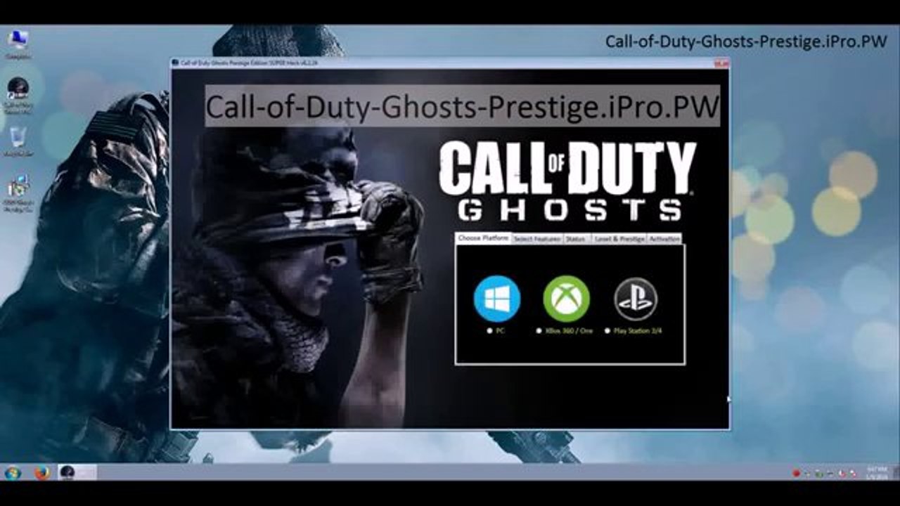 Call of Duty Ghosts Prestige SUPER Hack v6.2 24 HOT and NEW  February 2014
