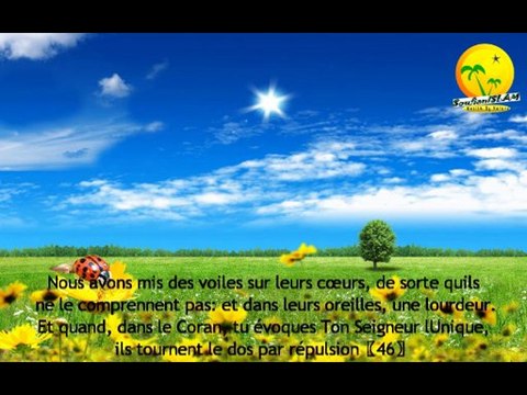 Très belle récitation du Saint Quran avec une voix très douce. Petite musulmane Bar'a (Sourate Al-Isra,Versets_ 45-49