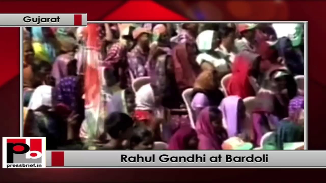 Rahul Gandhi at Bardoli,Gujarat