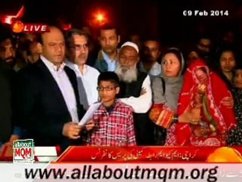 MQM wants Karachi Top Cops changed In 24 Hours: MQM Rabta Commite Press Conference with Fahad Family in front of Karachi Press Club