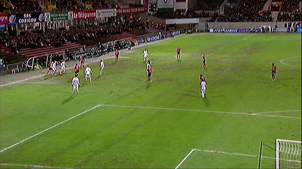 But Odair FORTES (69ème) - EA Guingamp - Stade de Reims - (1-2) - 08/02/14 - (EAG-SdR)