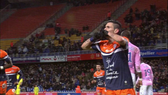 But Rémy CABELLA (44ème) - Montpellier Hérault SC - Evian TG FC - (1-1) - 08/02/14 - (MHSC-ETG)