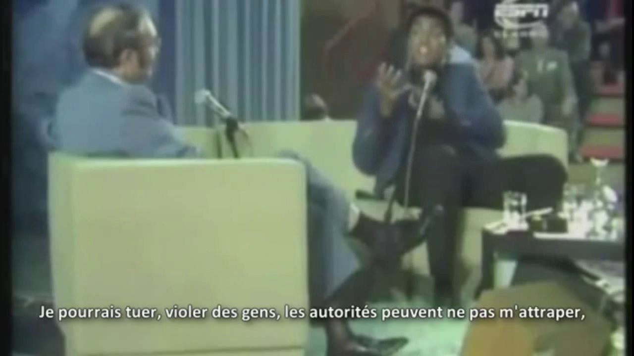 Le grand champion Muhammad Ali répond à l'une des questions existentielles_ pourquoi on est là , et que ce qu'il nous attend