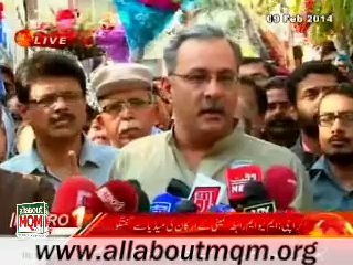 MQM RC Press Conference after visit Darul Sehat Hospital in Karachi