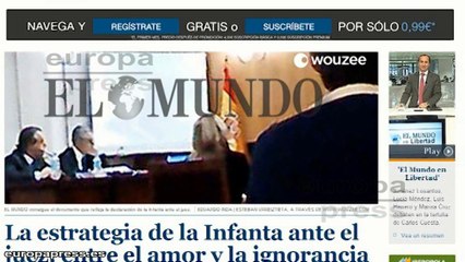Gran repercusión de la declaración de la Infanta