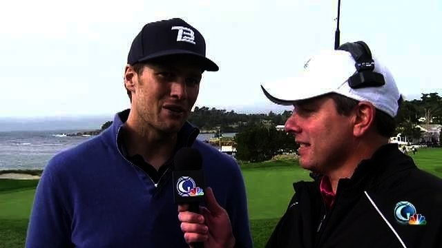 Tom Brady Talks at Pebble Beach Pro-Am