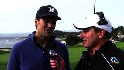 Tom Brady Talks at Pebble Beach Pro-Am