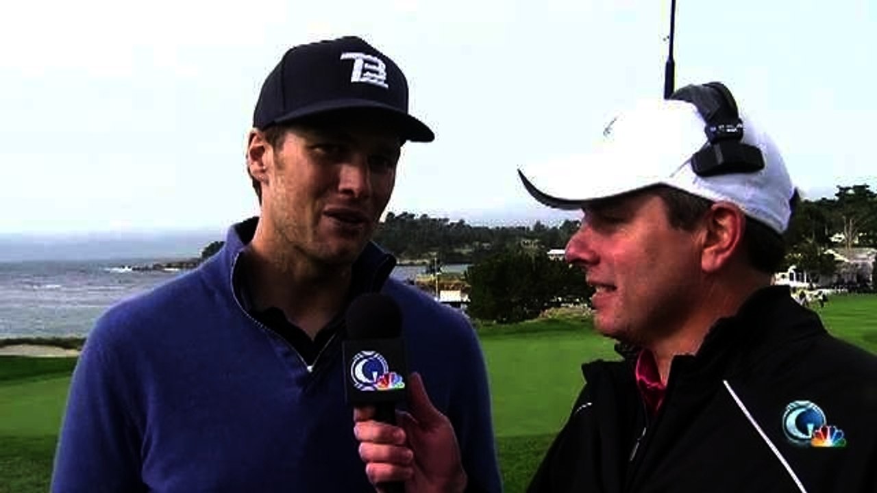 Tom Brady Talks at Pebble Beach Pro-Am