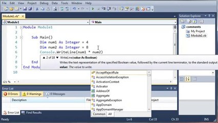 009 - Math Operators inside vb.net