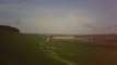 MASSIVE 70 ft Kite Jump on Winchester  Hill ( Ozone Manta II 12m )