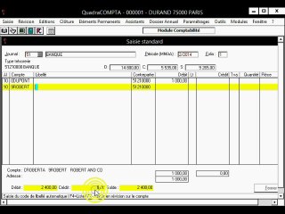 saisie des écritures