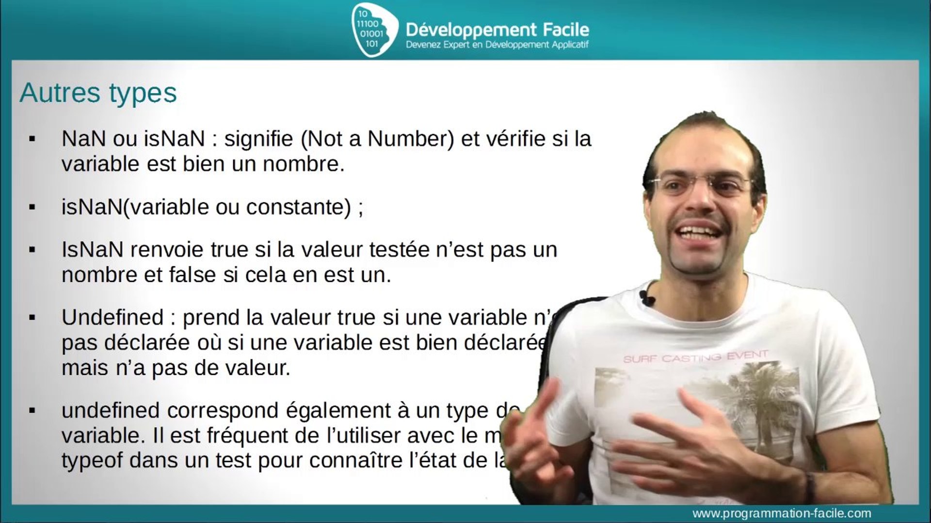⁣Decouvrez les constantes les types number boolean string avec JavaScript