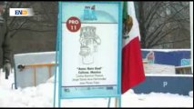 Mexicanos destacan en concurso de estatuas de hielo de Chicago